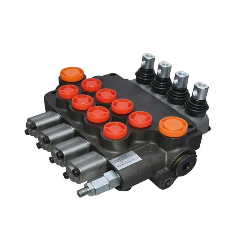 Remote-controlled Electro-hydraulic P80 Series Multi-way Valve Distributor for Wreckers, Harvesters, Forklifts, Cranes P80-1 P