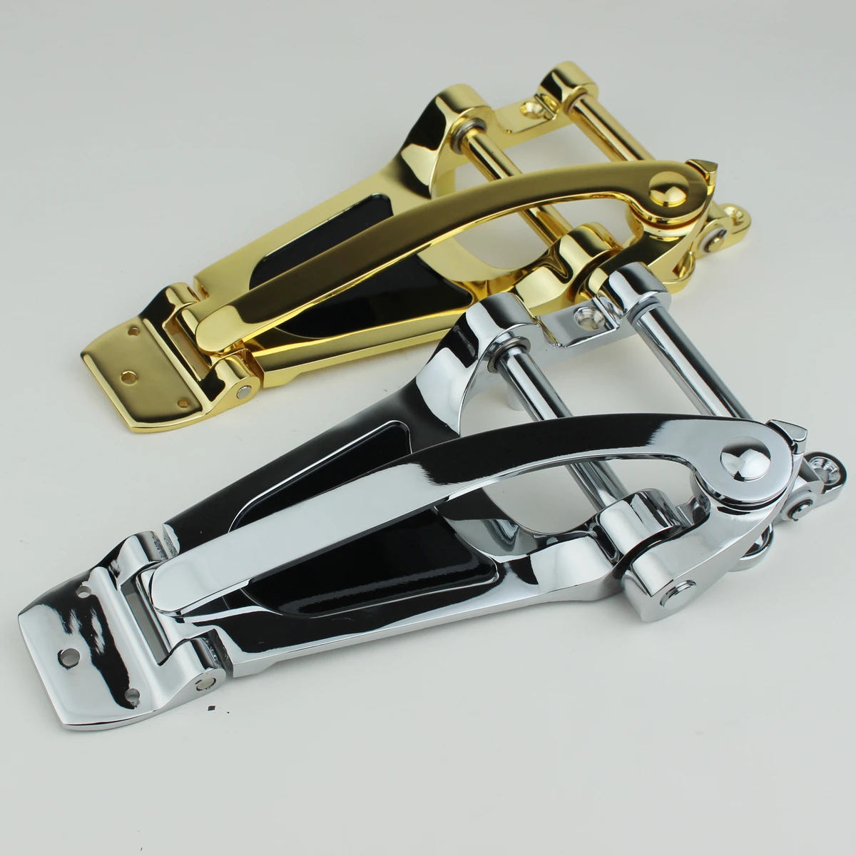 LP Jazz Electric Guitar Bridge Pull Plate Vibrato System Large Shaker Lever Chrome/Gold Premium Tremolo Vibrato Guitar Bridge