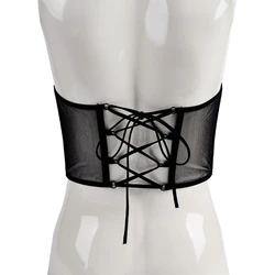 Ladies Shirt Mesh Waist Belt Vintage Elegant Underbust Corset Universal Waist Belt Women Dress Shirt Wide Waist Seal