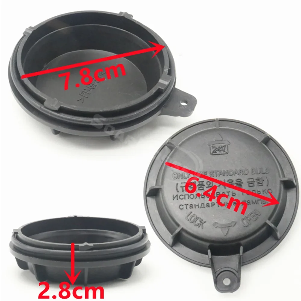 Headlight Lamp Bulb Dust Cap Cover For Kia Optima Sorento Ceed K5 K7 For Hyundai Grand Santa Fe Genesis Coupe Tucson Solaris I40