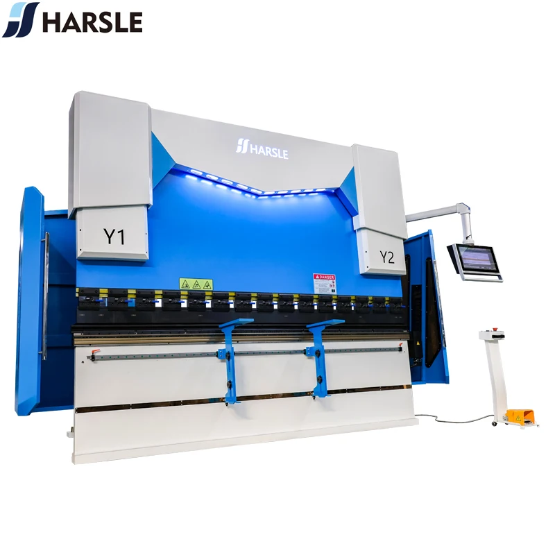 HARSLE DA58T Dijual Mesin Press Brake CNC Mesin Bending Hidrolik Otomatis Kecil untuk Lembaran Logam