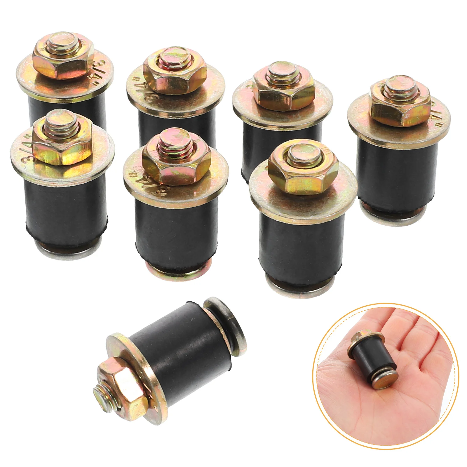 

8Pcs Rubber Expansion Plug Flexible Oil Seal Stopper Standard Size for Automotive Hydraulic Jack Floor Jack Marine Engine Tubing