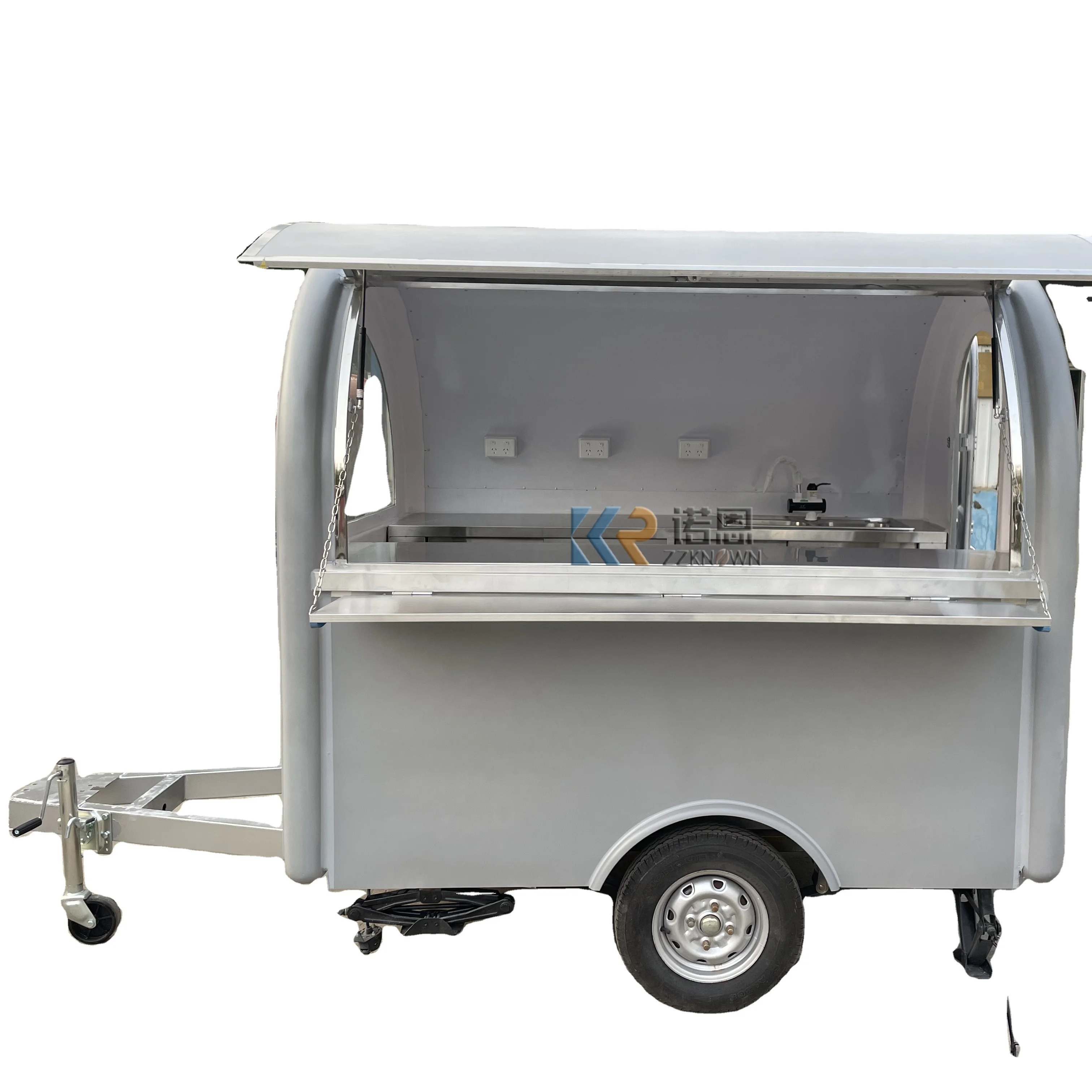 

CE Online Support Food Trailer Shop Hot Dog Food Cart Snack Truck Mobile Cheap Commercial Cart