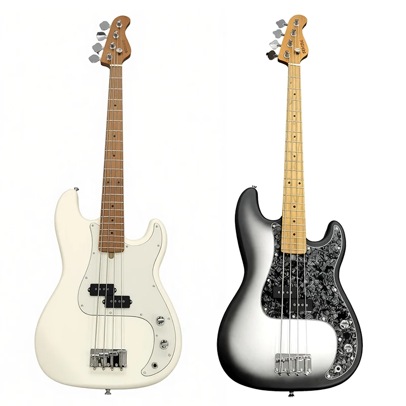 Customized 4-string Bass Guitar Factory Production Accepting Customer Logos