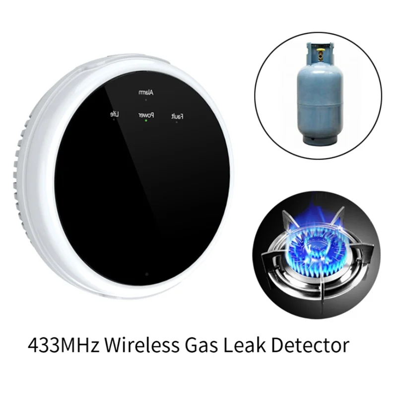【Stock limité!】 Capteur de gaz naturel Wifi Tuya alarme intelligente détecteur de fuite de gaz affichage numérique de la température LCD pour la cuisine à domicile