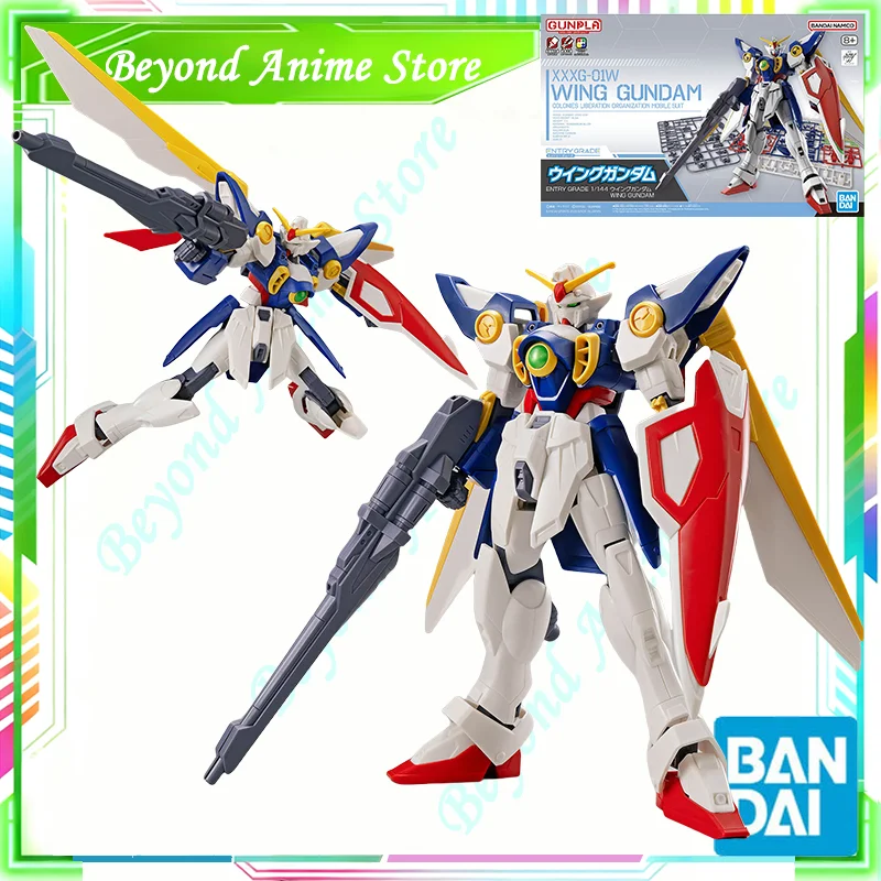 Spot Directe Levering Bandai Originele Anime GUNDAM Model EG 1/144 XXXG-01W WING GUNDAM Action Figure Montage Speelgoed Voor Kinderen Gift