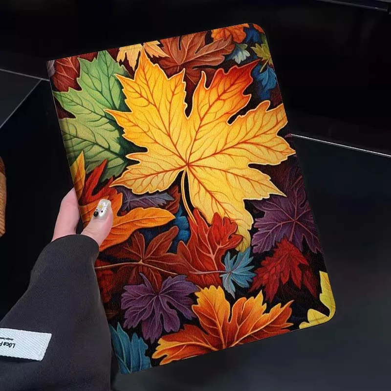 

Colorful Art Maple Leaf Gift Tablet Case For Huawei Honor MatePad MediaPad Air 5 6 7 11 V6 V7 V8 V9 X9 X8 T10 T10s C5e T5