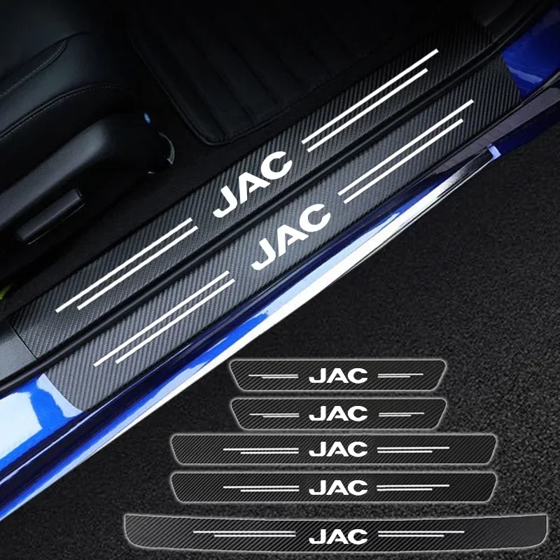 

Накладка на порог автомобиля для JAC Refine J3 J2 S5 A5 J5 J6 J4 Vapour S2 T8 Автомобильные наклейки из углеродного волокна, наклейки, автоаксессуары