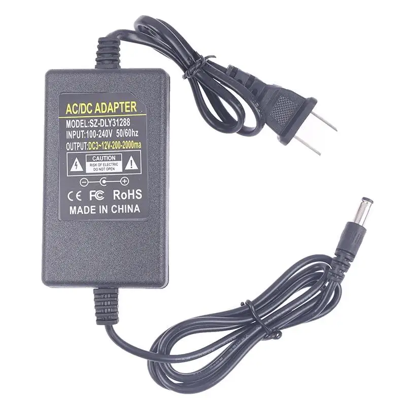 1Pc Adjustable ON/OFF Adapter 3V-12V 2A of voltage 3V 4.5V 5V 6V 7.5V 8V 9V 10V 12V 2A 24W power supply Charger 5.5mm.