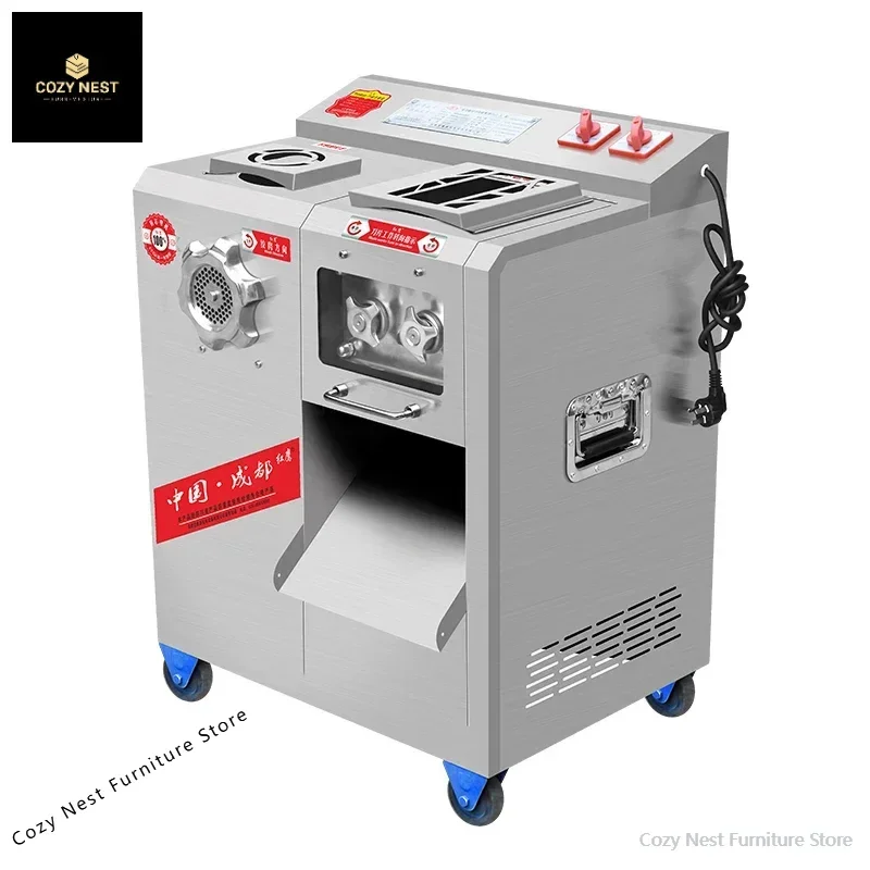 

Red Eagle Meat Grinder Commercial High Power All-Steel Vertical Multifunctional Slicing and Shredding Machine Electric Meat Cutt
