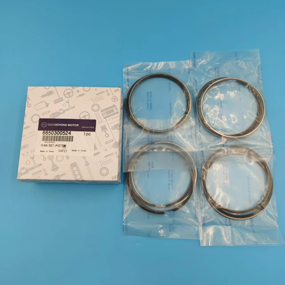 Engine Parts Piston Rings Kit 4 Cylinder For Ssangyong Actyon Kyron Rexton Stavic  6650300524 665030052A