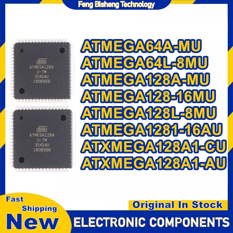ATMEGA64A-MU ATMEGA64L-8MU ATMEGA128A-MU ATMEGA128-16MU ATMEGA128L-8MU ATMEGA1281-16AU ATXMEGA128A1-CU ATXMEGA128A1-AU في المخزون