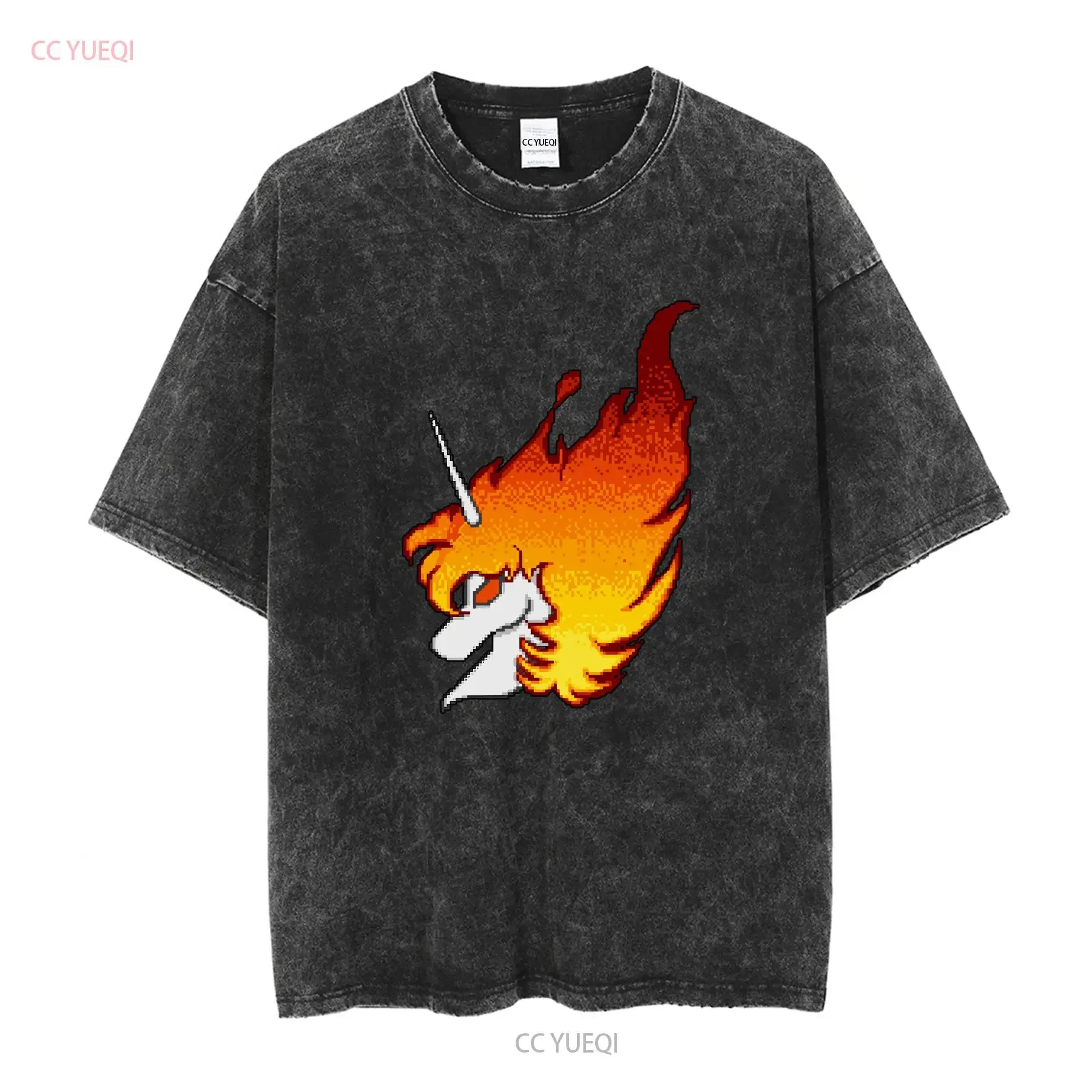 UN Squadron Area 88 Title Screen T shirt long or short sleeves vintage Washed graphic homme Soft streetwear Slightly Casual