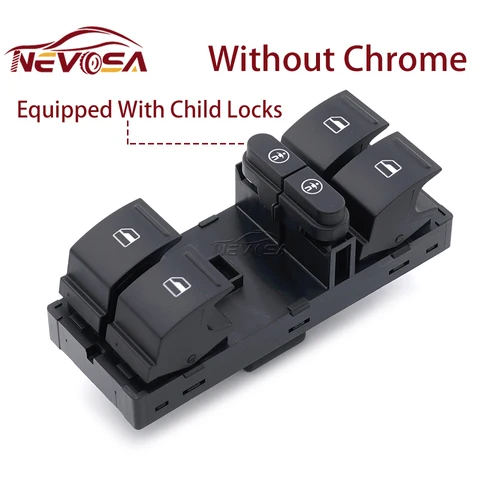 Imagen 2 del producto Para VW Touran Sharan Touareg para Seat Alhambra 2011-2016 7P 6959857   7L 7L 6959857 E 7L 6959855 B Interruptor de control de ventana eléctrica