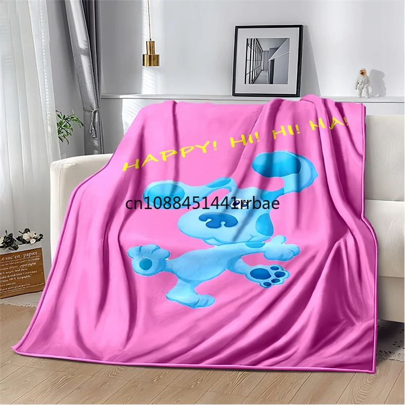 

B-lue’s Clues Blue Dog Cartoon Blankets,Throw Blanket,for Bedroom Living Room Sofa Bed Office Car, Brithday Gift,Decke