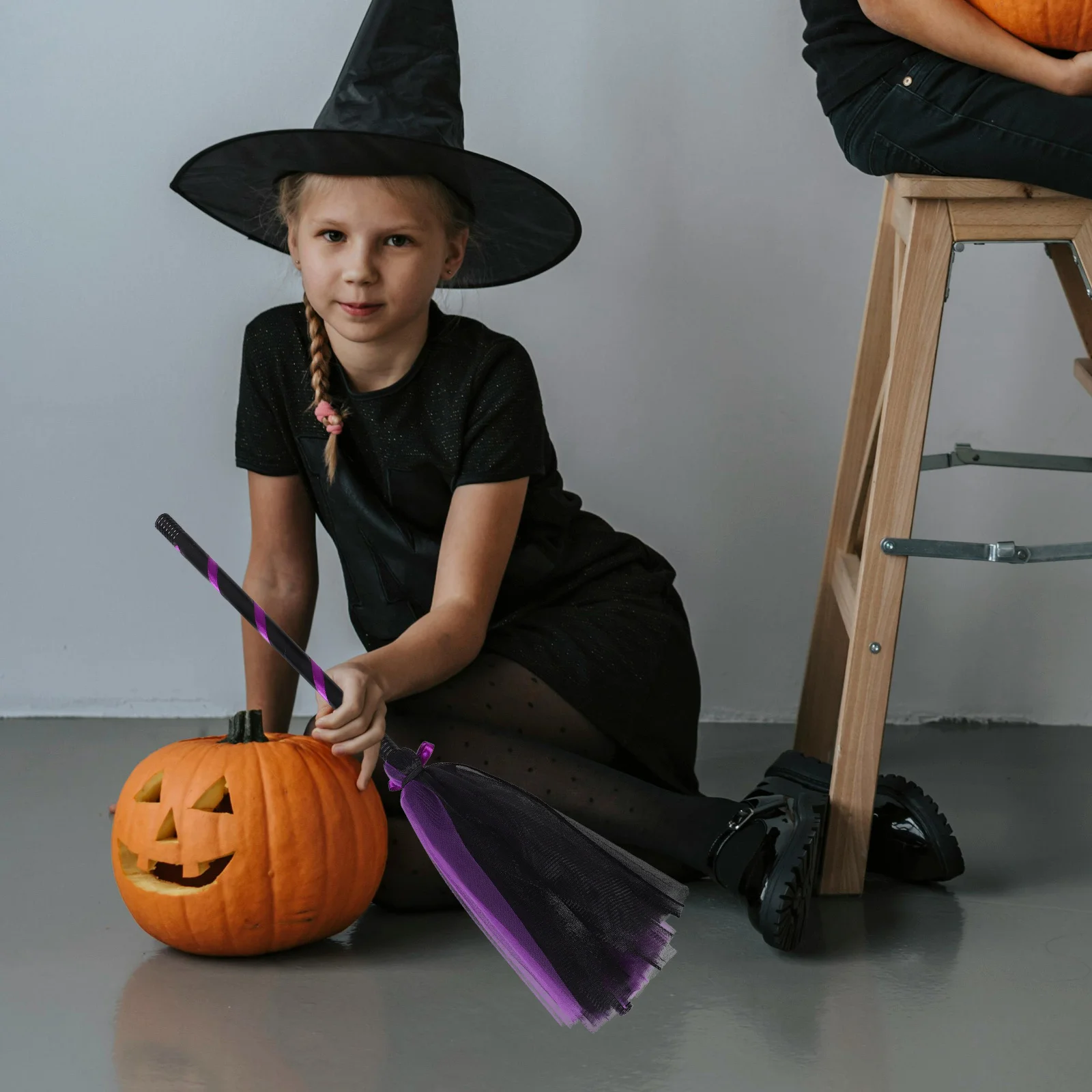 

Witch Broomstick Detachable Halloween Party Decoration Broom Props Cosplay Costume Accessory Decorative Broomstick