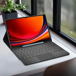 Tastatur hülle für Samsung Galaxy Tab S9 Fe Plus Hülle Tablet Hülle für S8 S9 Ultra S7 Fe A8 A9 Plus S6 Lite Magic Keyboard Hülle