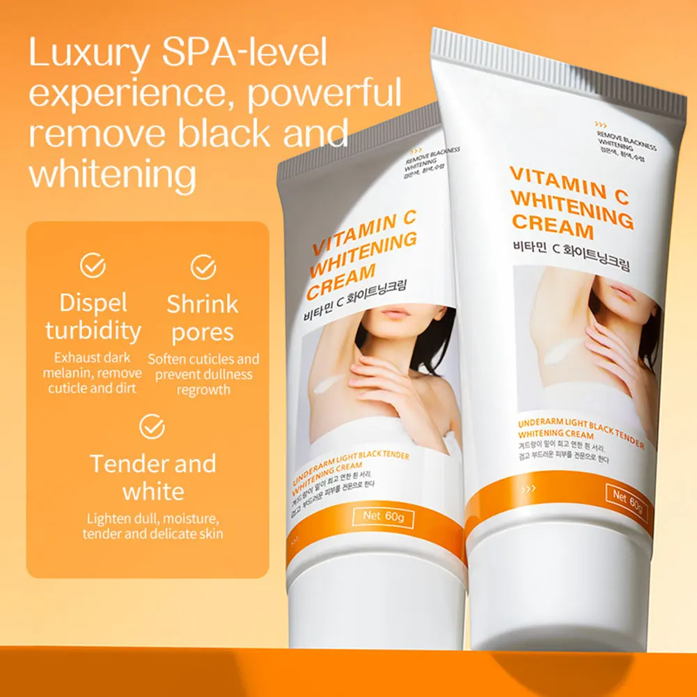 Vitamins C Whitening Cream For Underarms Dark Spot Remover For Face Body Evens Tones Smoothing Texture For Arm Leg For Women