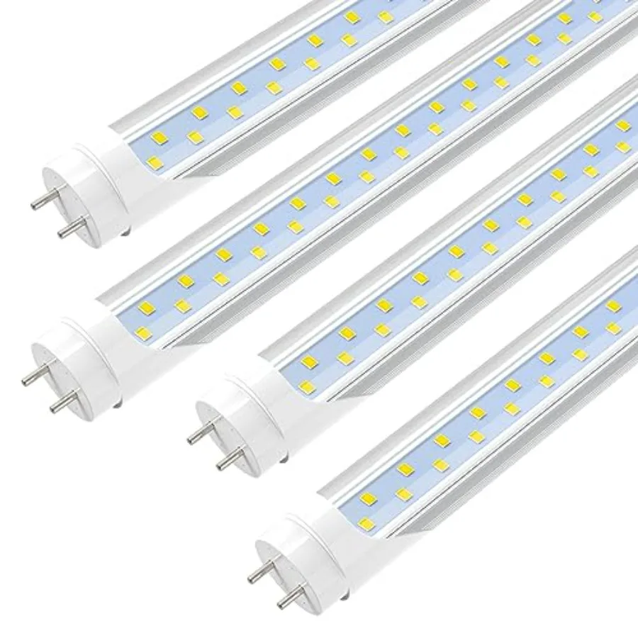 

4Feet LED T8 Type A+B Tube Lights 24W 65W Equivalent 3200LM 6000K Single or Double End Powered Plug and Play or Ballast Bypass
