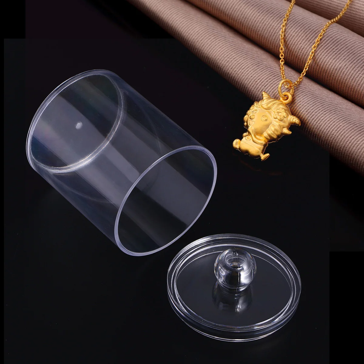 

3Pcs Professional Household Storage Container Space Saving Design for Jewelry Cotton Swabs Portable Lightweight
