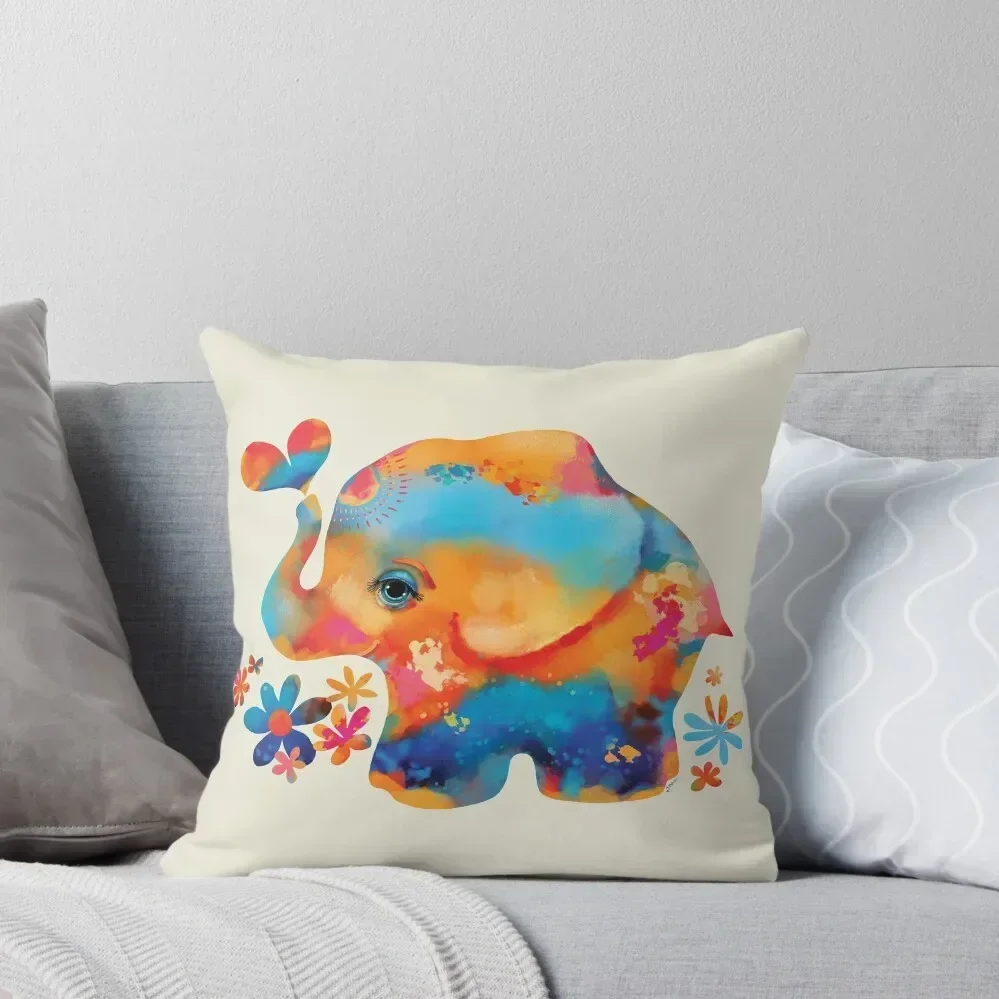 

Sunshine Rainbow Elephant Throw Pillow christmas supplies Luxury Sofa Cushions Christmas s Covers Cushions Cover pillow