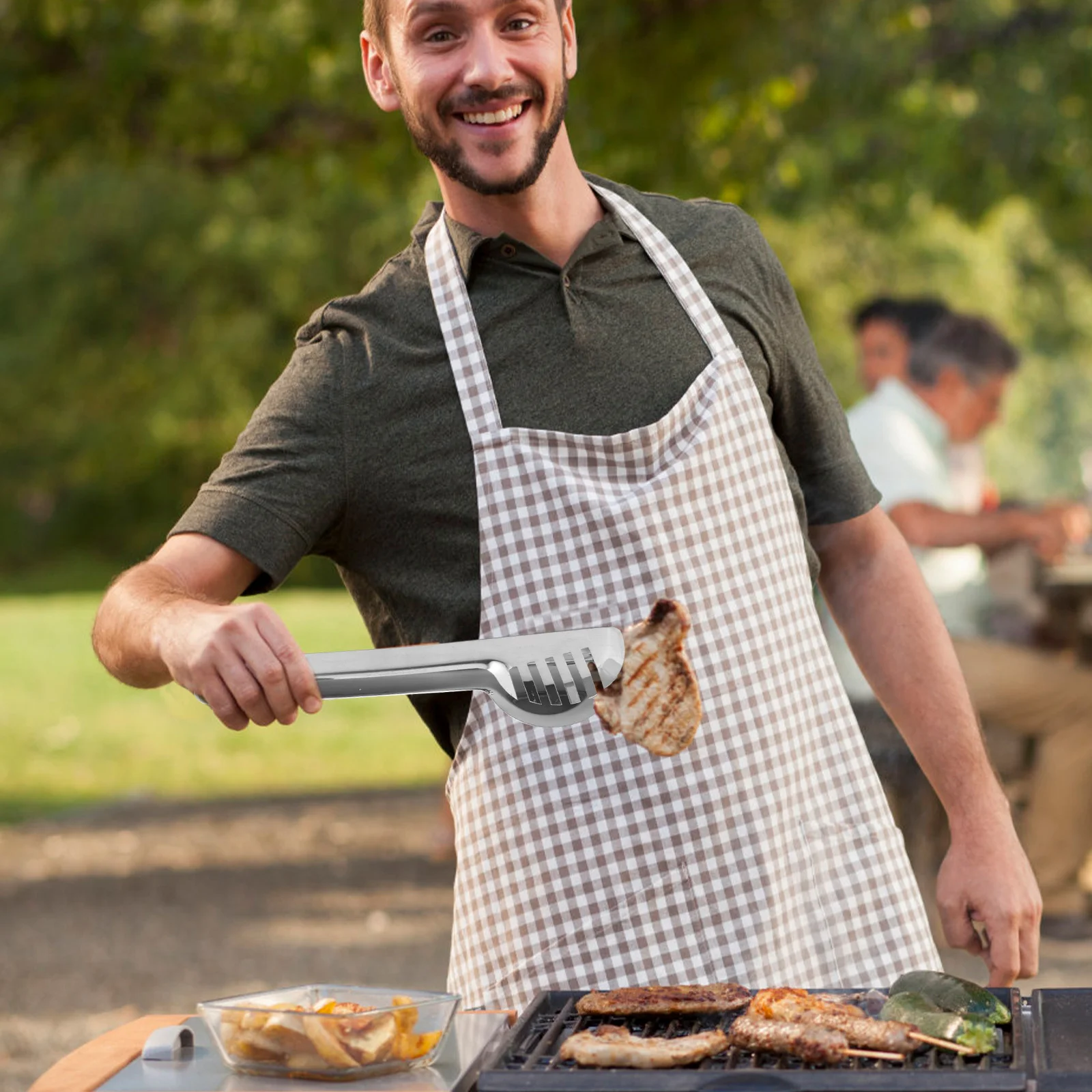 

2Pcs Food Tongs Stainless Steel Kitchen Cooking Tongs Heat Resistant Buffet Pasta Clamp Steak Clamp Portable Kitchen Tool