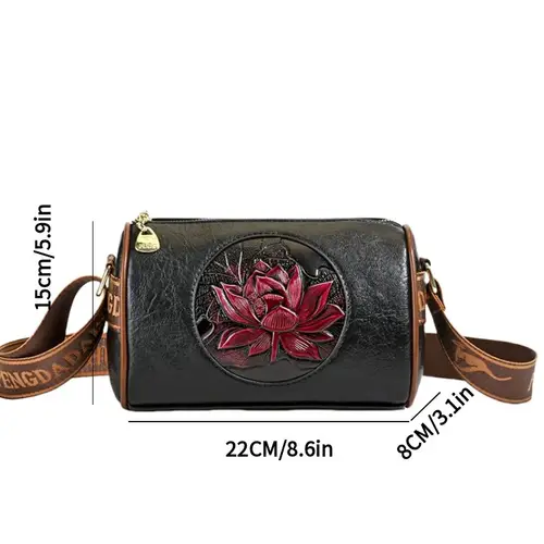 Imagen 2 del producto Bolso informal para mujer, bolsos de hombro tipo bandolera de cuero suave para mujer, bolso de mano con estampado de moda para mujer 2024