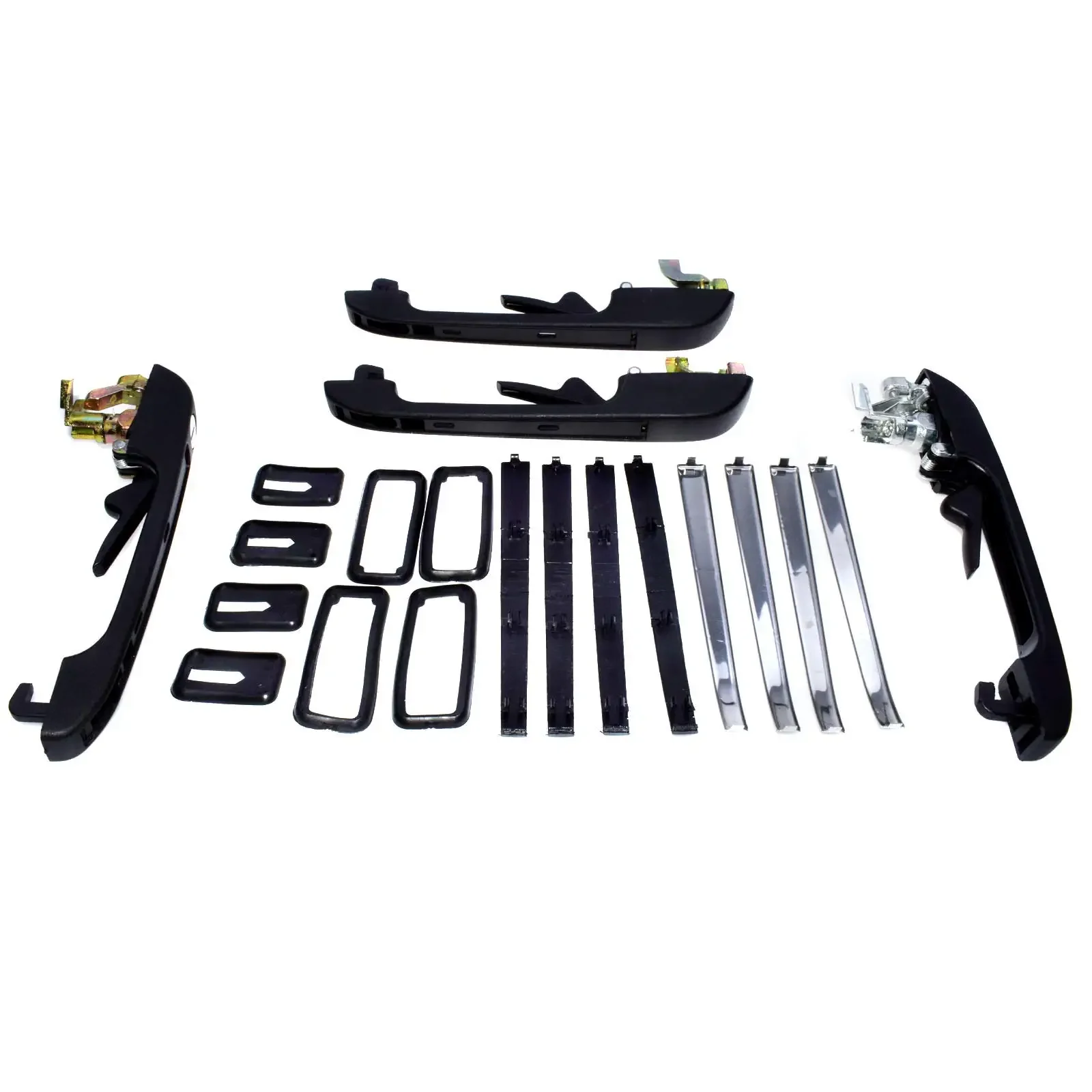 4Pcs 191837205A 191837207 193839206 191837208A Four Sided Door Handles for VW Mk1 Mk2 Golf Jetta Rabbit GTI
