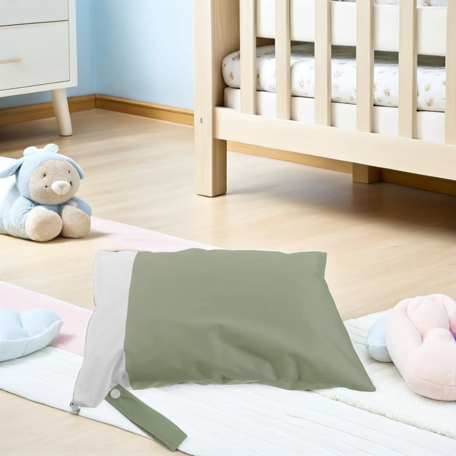 Reusable Wet Bag Small Baby Diaper Wet Dry Storage Waterproof Portable Diaper Pouch Travel Laundry Baby Beach Essentials Bag