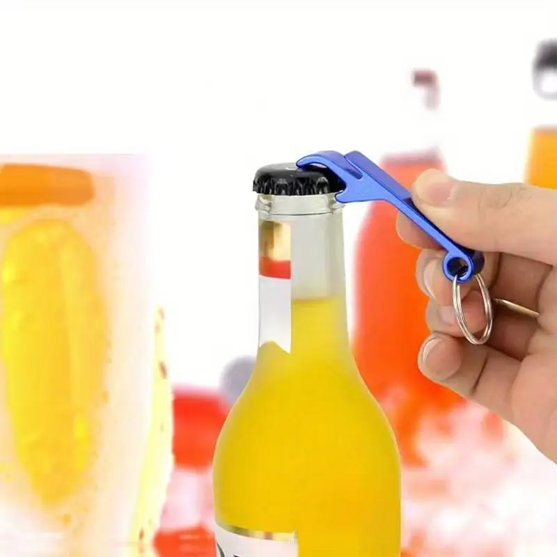 54pcs Mix Color Beer Bottle Opener Aluminum Bottle Openers Key chain Bottle Opener Beverage Bottle Opener For Men Women Small