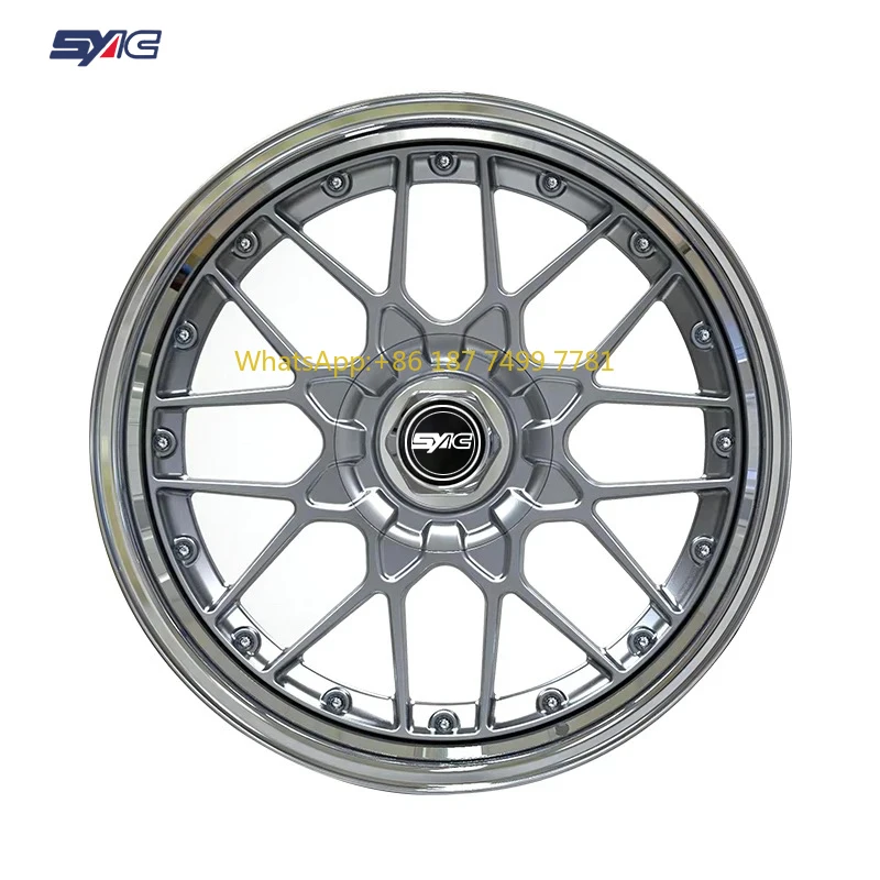 

SYAC High Quality 2-piece Customization Aluminium Alloy Forged Wheel 18-22 Inch Multiple Spoke Wheels