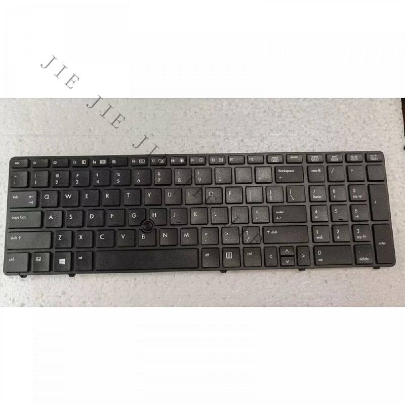 SA+New US English Laptop Keyboard With Pointing Stick Black Replacement For HP EliteBook 8560p 8570p ProBook 6560b 6565b