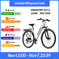ONESPORT OT12 Electric Bicycle 250W Motor 36V13AH Lithium Battery Adult Riding Electric Bike 26-IN Tire City Commuter E Bike