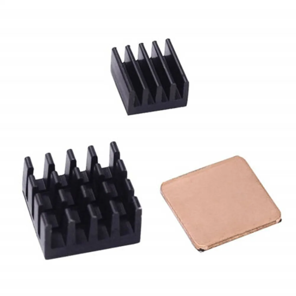 

Professional Grade Heat Dissipation Solution Aluminum Alloy Copper Heat Sink Kit for Raspberry Pi 23 B+ 4B Set of 25