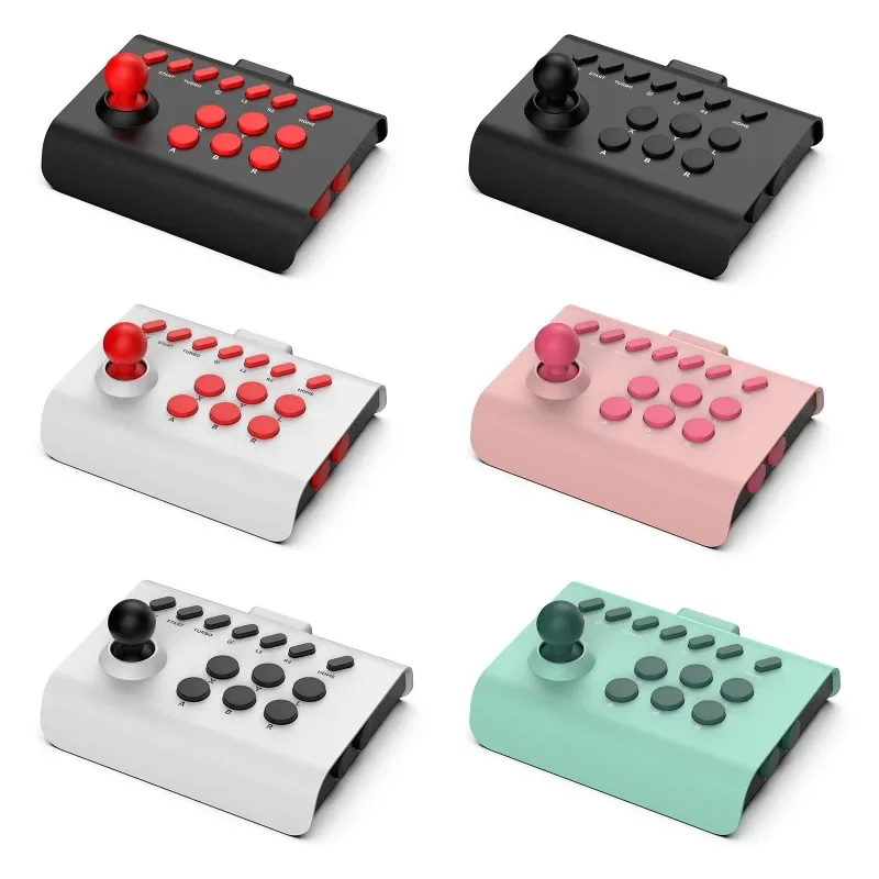 Y01 Mini Wireless Arcade Games Control Rocker for PS4 PS3 Switch Steam Console Controller PC Android iOS Phones Joystick Gamepad