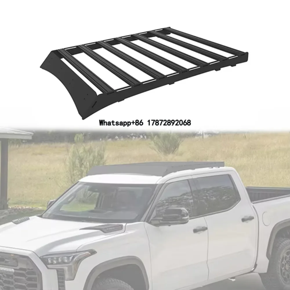 

LUMA Off-road Accessories Aluminum Alloy Rooftop Cargo Carrier Luggage Basket Roof Rack for 2022+ Tundra