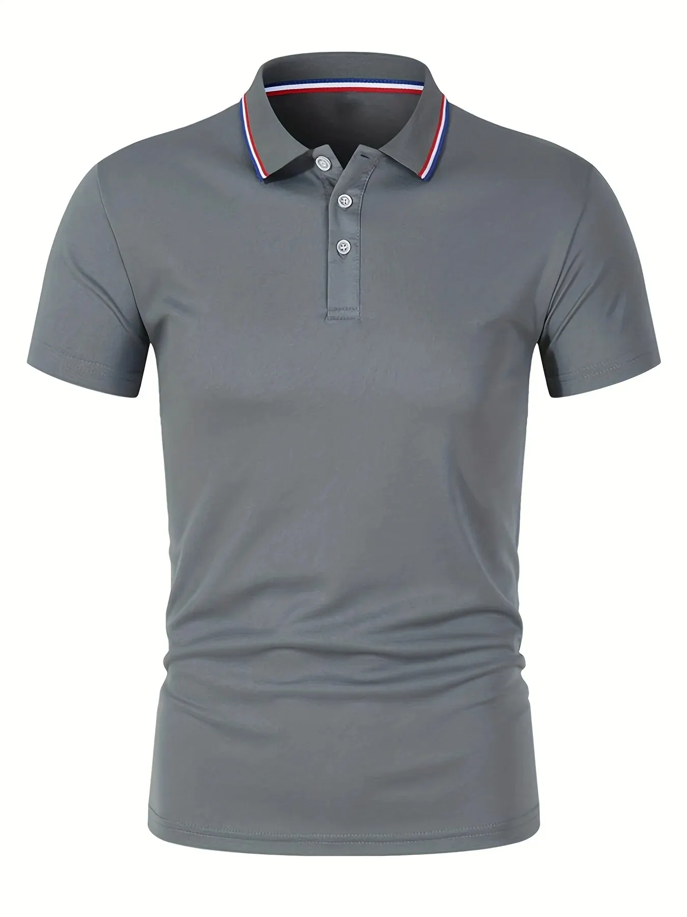 2025 Hot Sale Men's Summer Casual Breathable Comfortable Polo Shirt Men's Solid Color High Quality Short Sleeve T-Shirt 13 Se36ff74aa8e74001b1b60da21cbe057ep