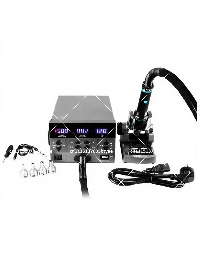 8630pro  Hot Air Gun Digital Display BGA Rework Station with Curved Nozzle Welding Repair Desoldering Tool