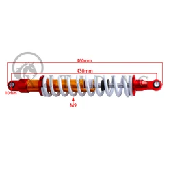 430MM built-in airbag shock absorber suspension for DIY ATV Go kart Quad Bike Accessories