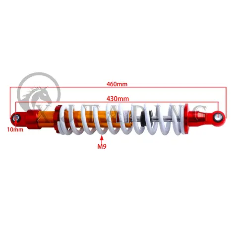 430MM Built in Airbag Shock Absorber Suspension Kit for DIY ATV Go Kart Quad Bike Off Road Buggy Upgrade Accessories