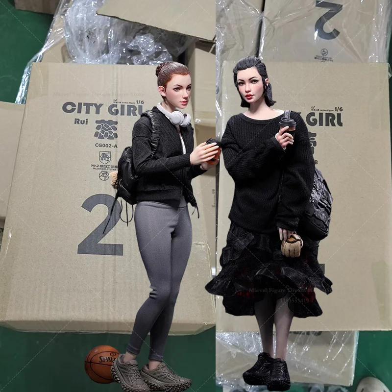 

Бейсбольная куртка, леггинсы, вязаный свитер Rui и многоярусная юбка в масштабе 1/6. ‌ Фигурка Lei 12 дюймов, полный комплект, хит продаж MR.Z CG002