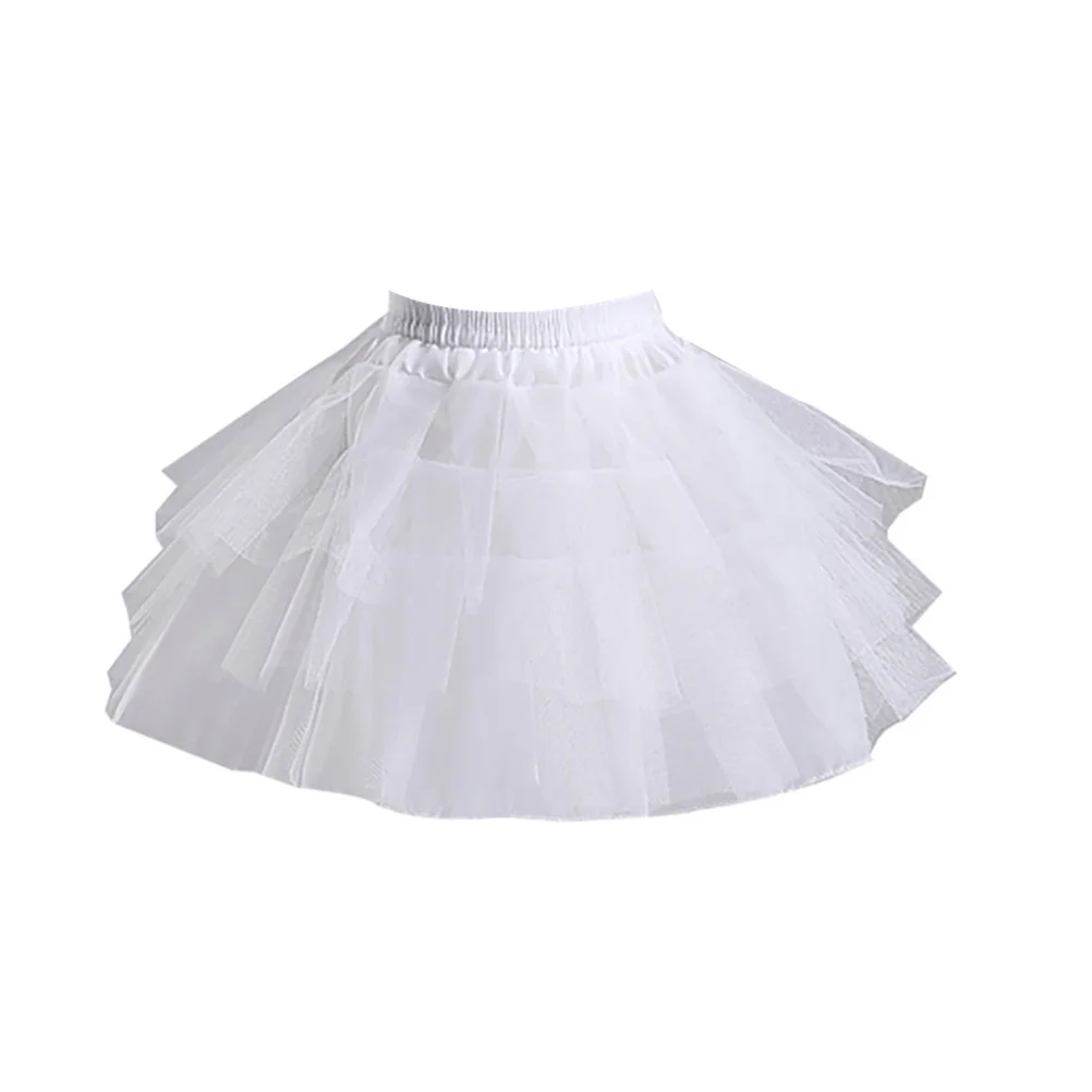 

1pc Skirt White Gauze Beautiful Gauze Skirt Tulle Underskirt For Wedding Prom Dress Ruffled Tutu Women Underwear