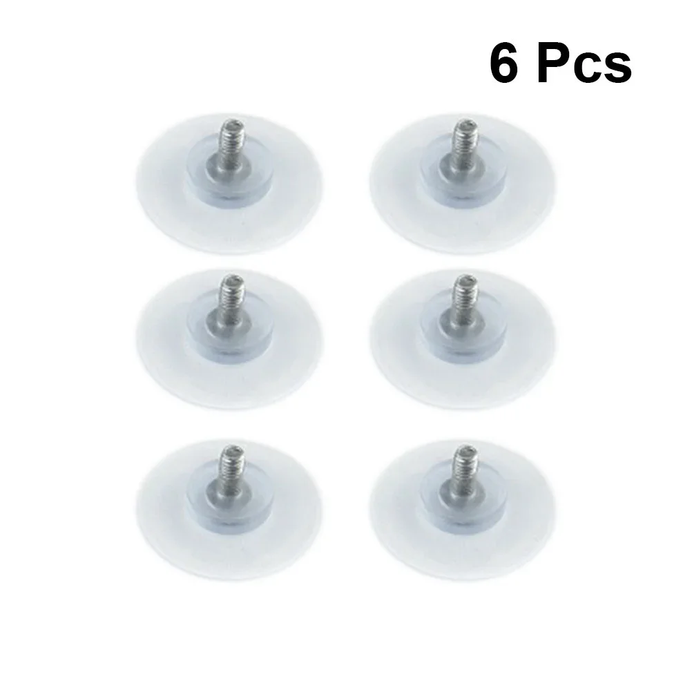 

6 Pcs PVC Suction Cup Furniture with Cover Anti-Collision Glass Cups Sucker Hanger