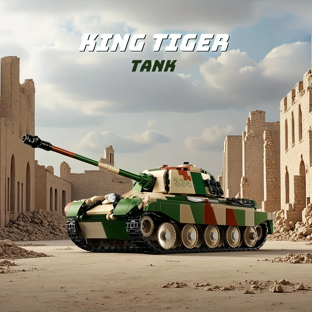 

Модели строительных блоков военной серии, сборка строительных блоков танков, подходит в подарок для любителей моделей и коллекционеров.