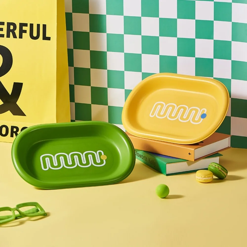 Plato de hueso multifunción de alta calidad para el hogar, bandeja de fruta de Color atractivo, plástico de grado, plato de basura para mesa de comedor