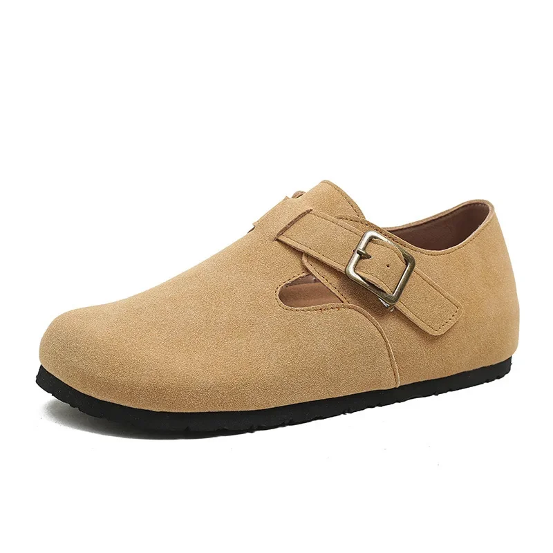 Nuove scarpe da donna piatte Birken scarpe Casual da ragazza in pelle scamosciata con punta tonda moda mocassini Slip-on retrò