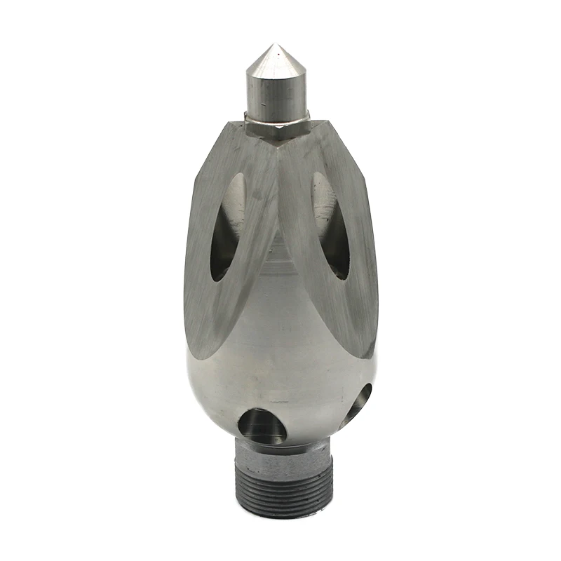 High Pressure Stainless Steel Puncture Nozzle Special Rotary Ceramic Nozzle Water Mouse for Cleaning and Dredging Vehicles