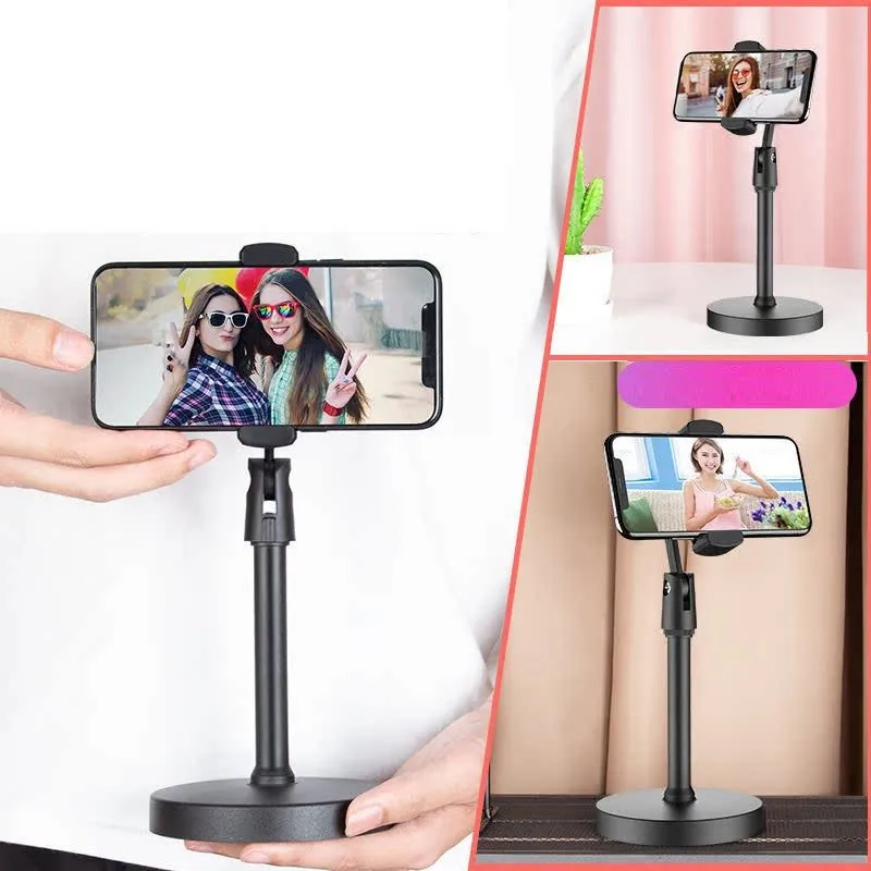 حامل بث مباشر للهاتف المحمول مقاس 23 سم حامل هاتف محمول لسطح المكتب بث مباشر عبر الإنترنت فئة تشيس دراما قابل للسحب