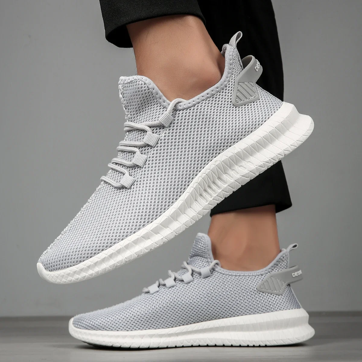 

New Men Running Shoes Plus Size Lightweight Breathable Walking Shoes for Men Comfortable Non Slip Air Mesh Sneakers Man
