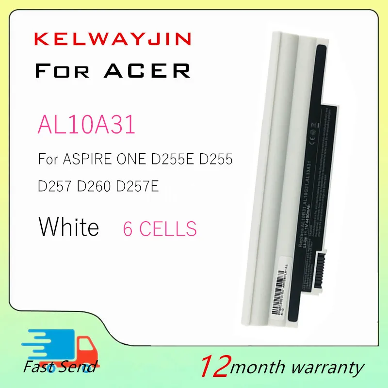 

AK.006BT.074 Laptop Battery For Acer ASPIRE one D255E AOD255 D255 D257 AL10G31 D257E D260 AL10A31 AK.003BT.071 AL10B31